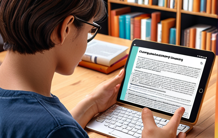 **

A person confidently reading a complex technical document with a helpful AI chatbot interface overlaid on the text, providing simplified explanations and definitions. The scene evokes a sense of understanding and empowerment in the face of challenging jargon. The background subtly shows books and learning resources. Focus on warm, encouraging colors and a modern, tech-forward aesthetic.

**